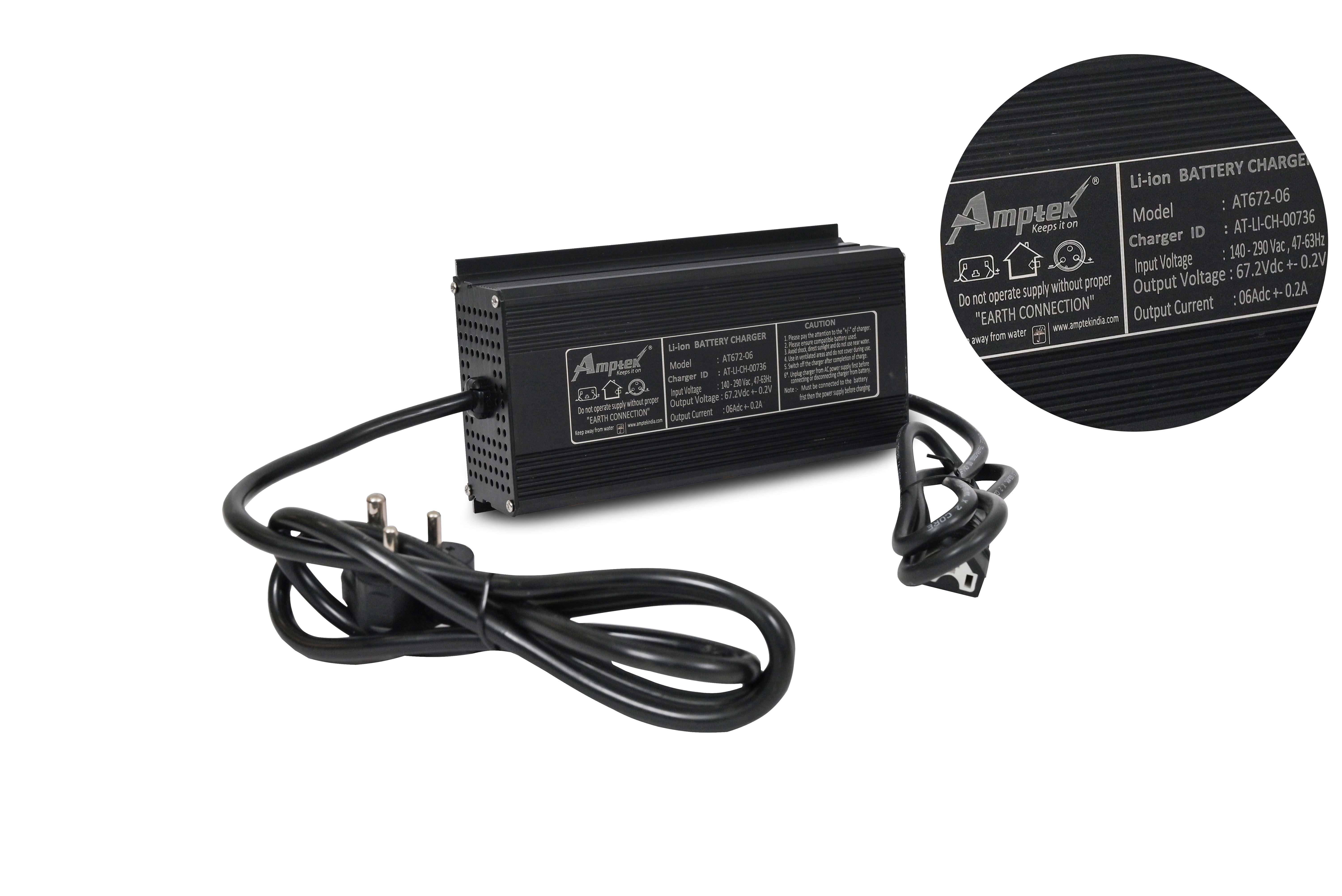  Lithium Battery Charger  67.2V6A NMC manufacturer in India